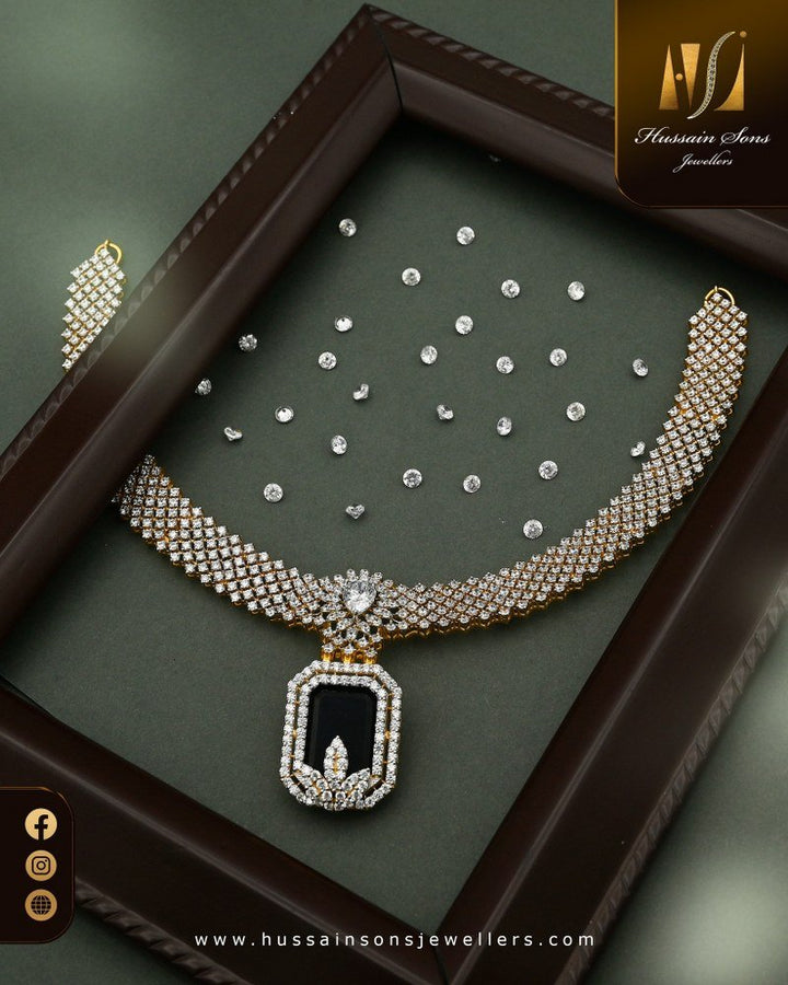 Emerald Diamond Necklace Design