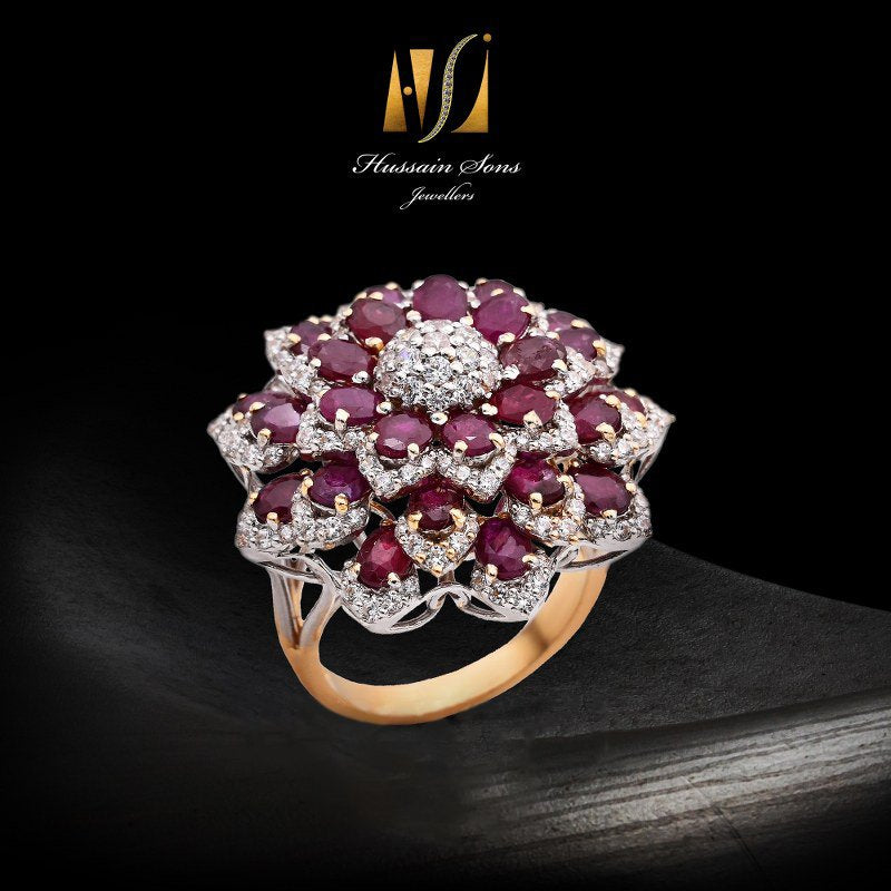 Women Pink Stone Ring