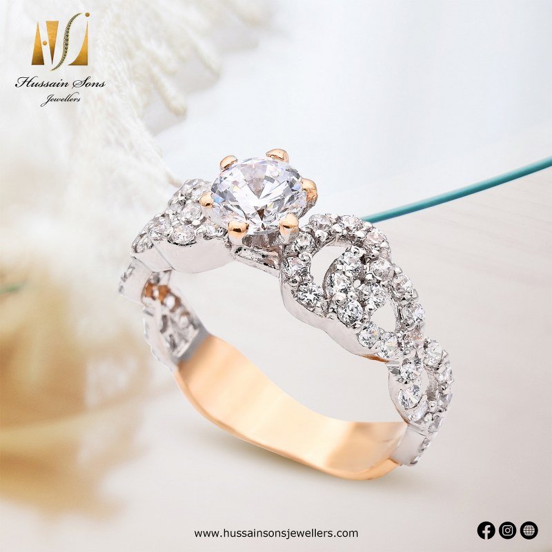 Women Engagement Gold Rings Design