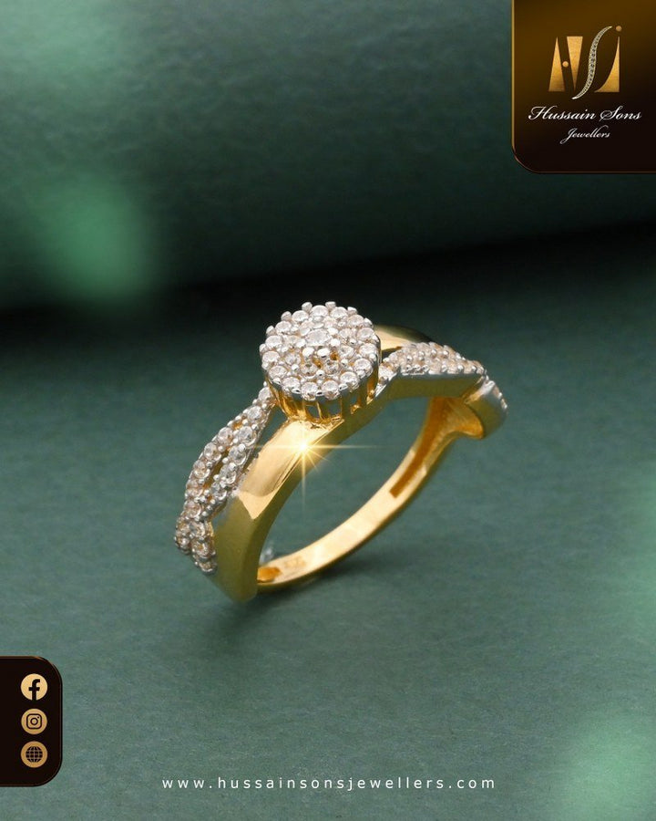 Ladies Gold Rings By HS Jewellers