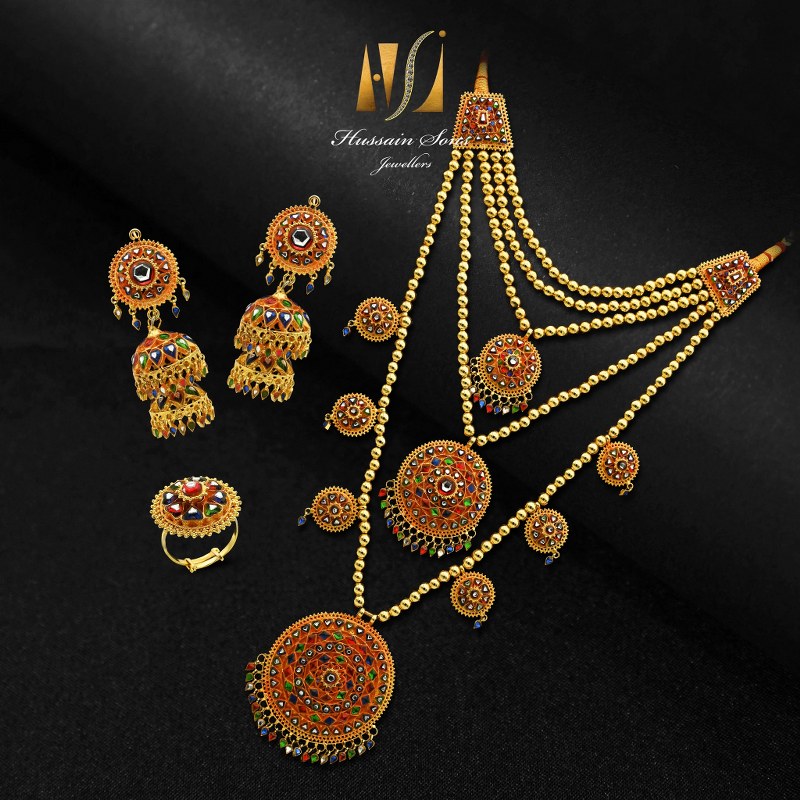 Gold Mala Design 001 - Hussain Sons Jewellers